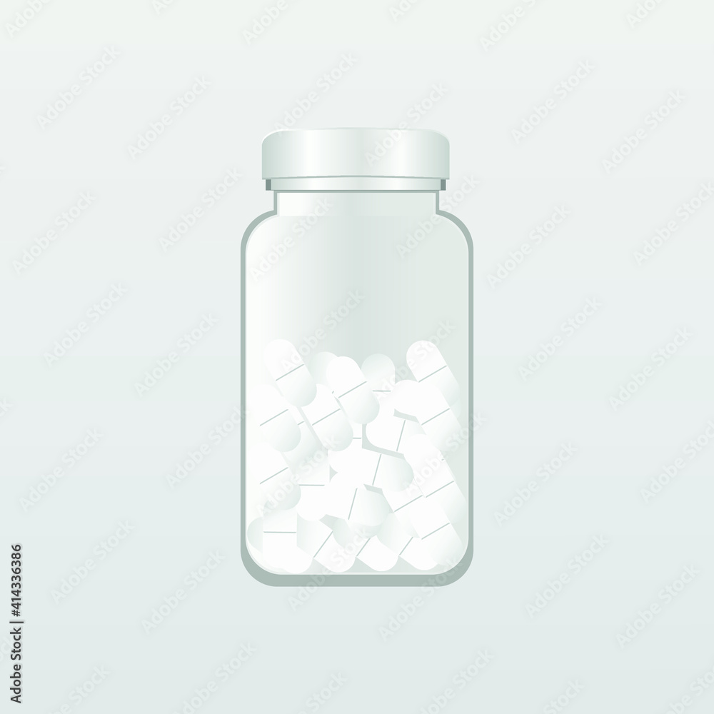 vector bottle with pills. flat image of medicines in medicine container. oval and round medical tablets. vector bottle with pills. flat image of medicines in medicine container. oval and round medical tablets.