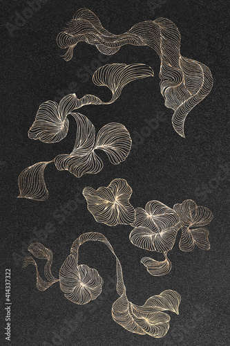 Swirly abstract art design collection vector