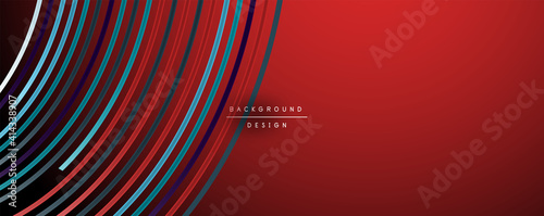 Abstract colorful lines vector background. Internet, big data and technology connections concept, abstract template