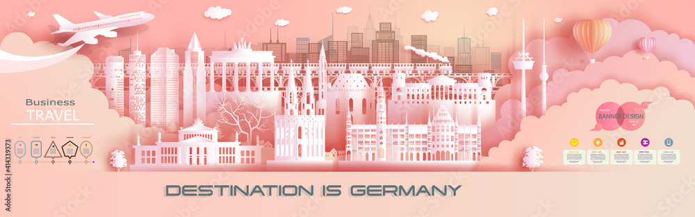 Advertising travel company go to Germany top world famous.