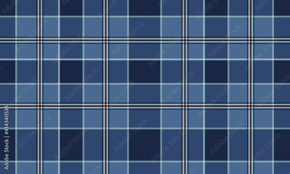 Blue Seamless Tartan Pattern