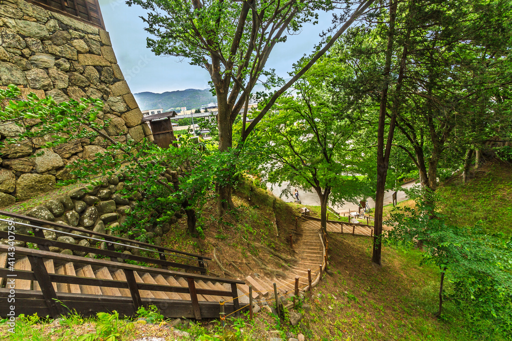 上田城の西櫓の風景