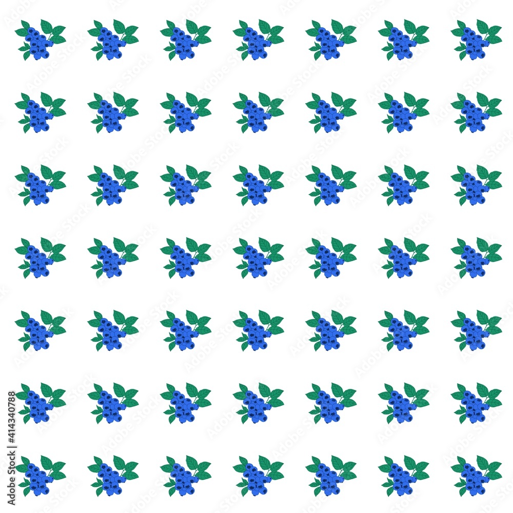 A repeating pattern of twigs of irgi berries. Berry pattern for scrapbooking, wallpaper, fabrics.