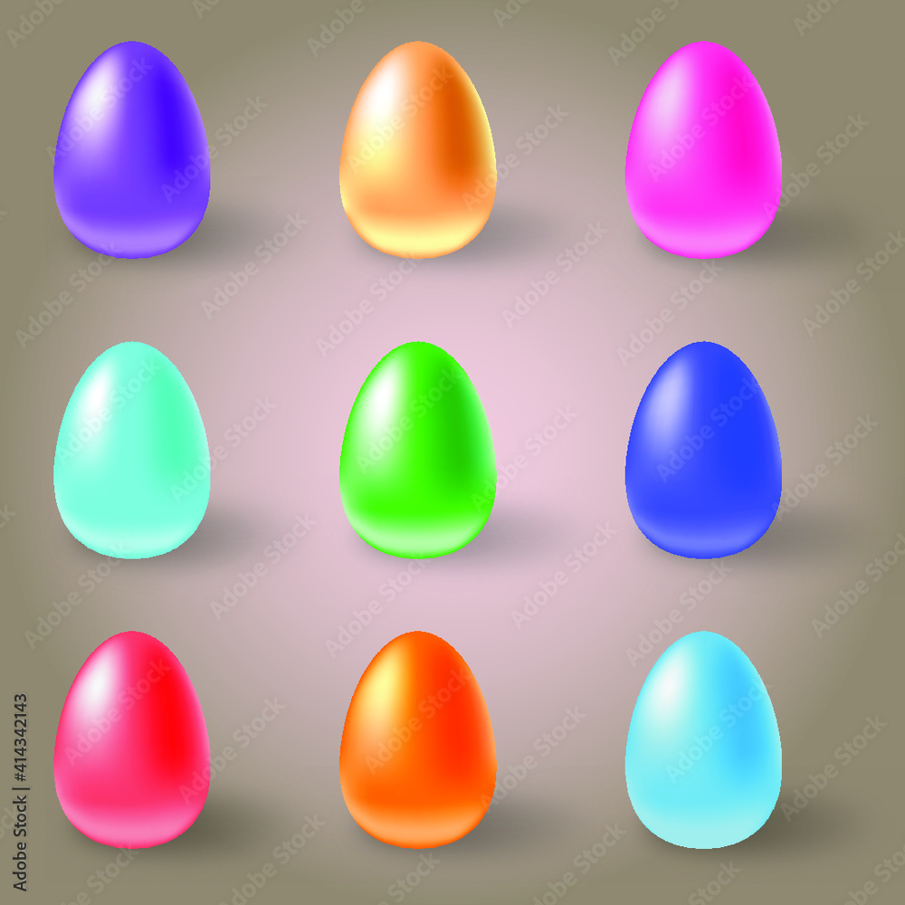 Easter colorful eggs