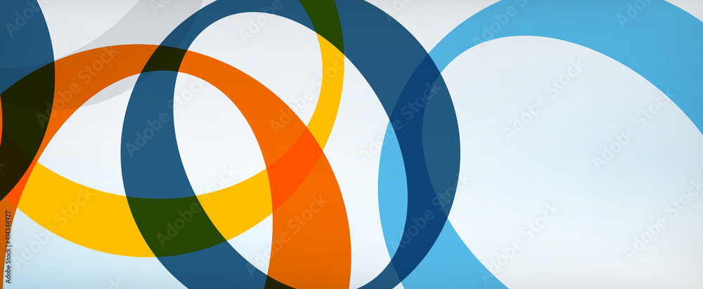 Ring geometric shapes, o letter repetition wallpaper. Abstract background for business or technology presentations, internet posters or web brochure covers Ring geometric shapes, o letter repetition wallpaper. Abstract background for business or technology presentations, internet posters or web brochure covers