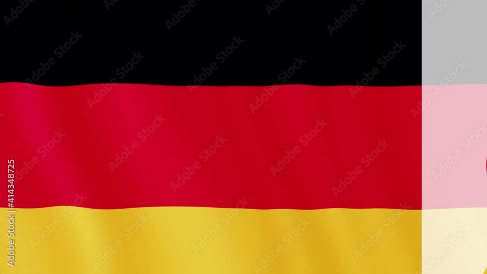 Germany to launch COVID-19 vaccination campaign. Coronavirus vaccine vial and flag of Germany. Fighting the epidemic. Research and creation of a vaccine. 
