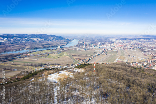 Bisamberg Elisabethhöhe. Peak of the famous hill in Weinviertel region, Lower Austria.