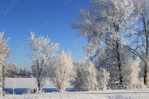 Hintergrund Winter am Altm  hlsee