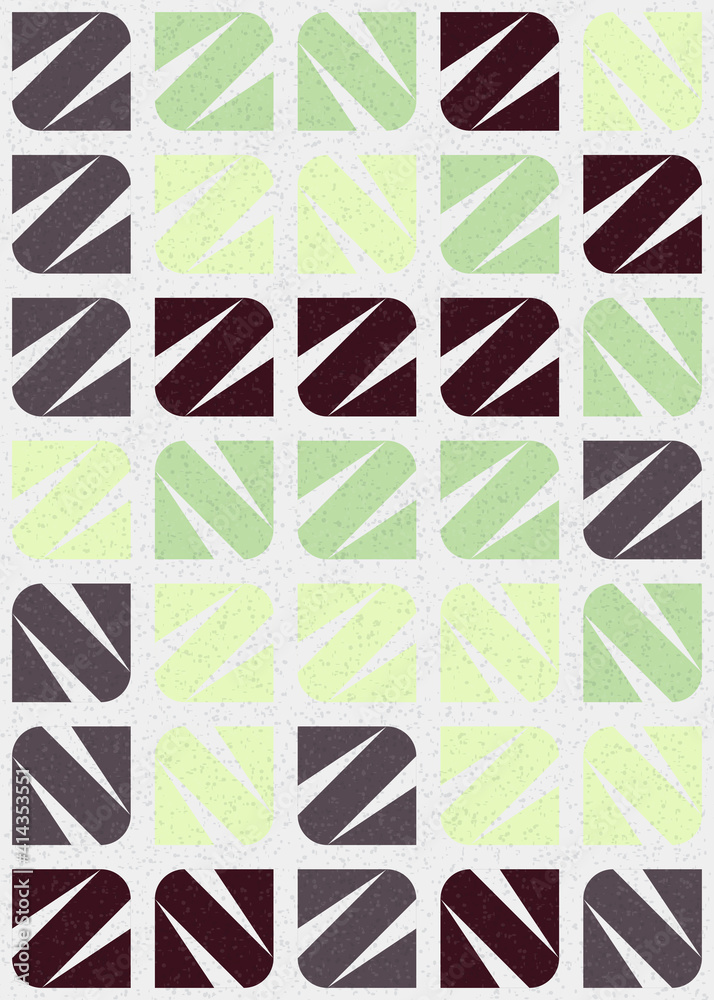 Fototapeta premium Abstract Geometric Pattern generative computational art illustration