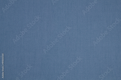 Fabric jeans fold top view. Blue textile 