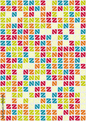 Abstract Geometric Pattern generative computational art illustration