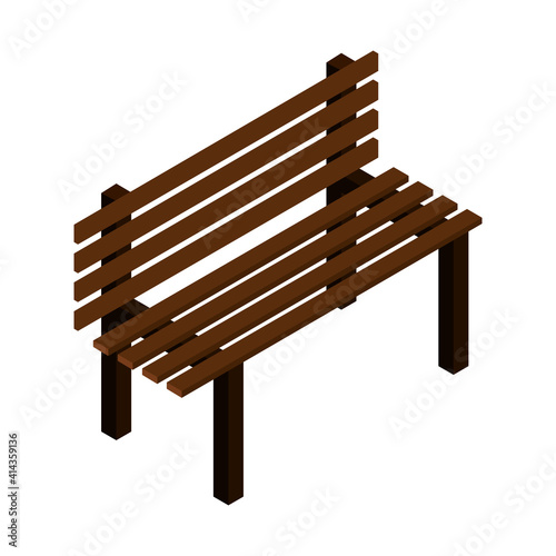 outdoor bench with a backrest brown with metal legs, a bench for parks