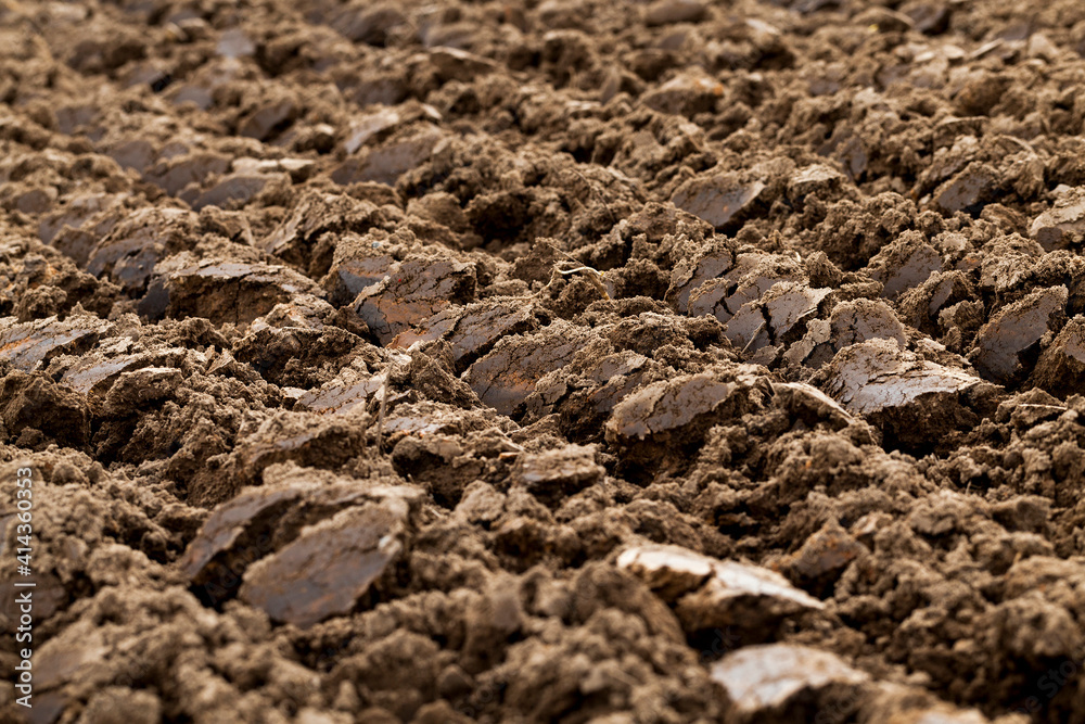 plowed agricultural field plowed agricultural field