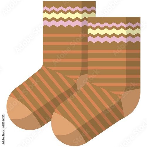 Children socks vector isolated on white background