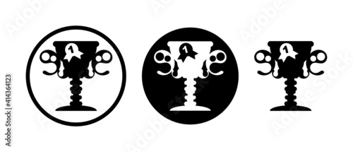 Trophy icon set. Grading vector illustration icon Victory and guarantee