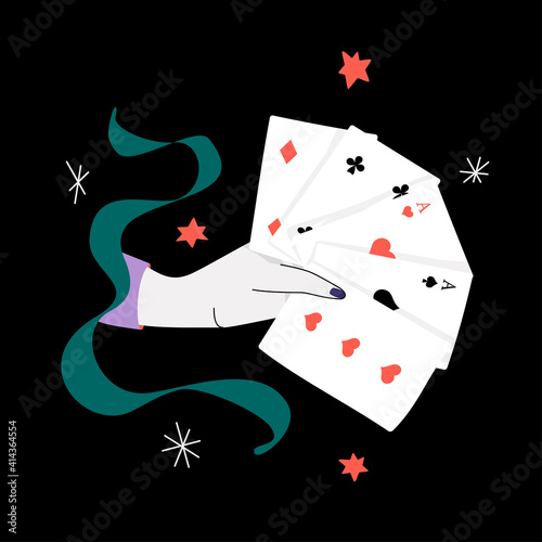 Hand With Playing Cards