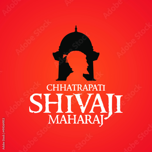 Minimal Logo Symbol and typography of Chhatrapati Shivaji Maharaj Jayanti 