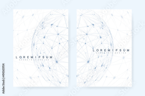 Global network connection background. World map point and line composition. Global business. Social networks. Business vector templates for a4 cover, brochure, flyer, booklet, magazine, annual report.