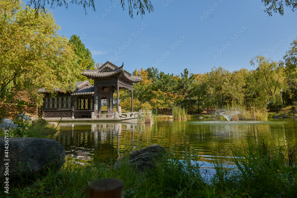 South Korea, attractions, architecture and parks of Suwon City