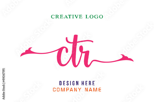 CTR lettering logo is simple, easy to understand and authoritative
