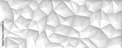 Polygon Abstract Polygonal Geometric Triangle Background, vector illustration wide. © MarySan