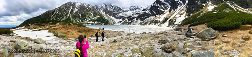 Mountains snow ice frozen lake