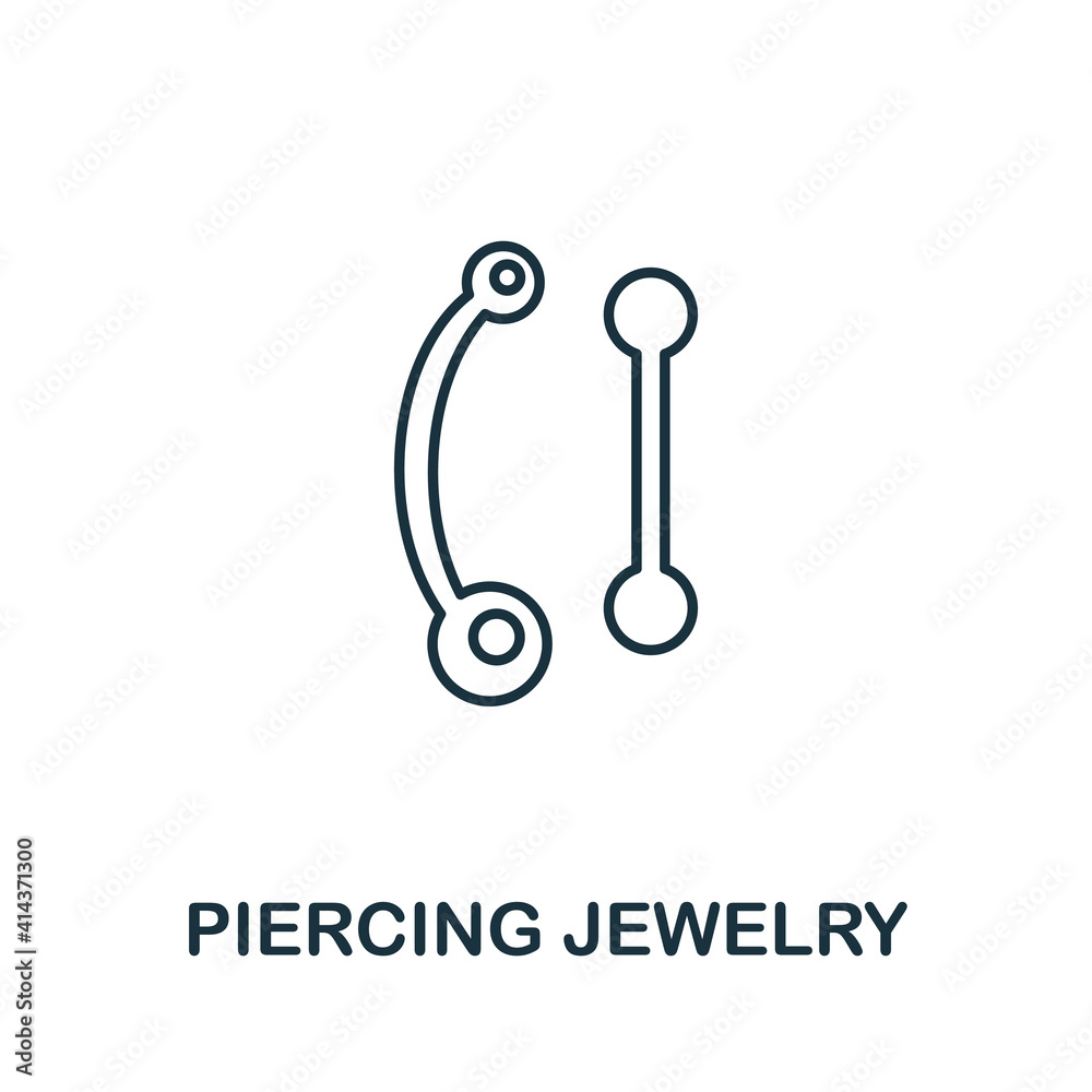 Piercing Jewelery icon. Simple element from jewelery collection. Creative Piercing Jewelery icon for web design, templates, infographics and more Piercing Jewelery icon. Simple element from jewelery collection. Creative Piercing Jewelery icon for web design, templates, infographics and more
