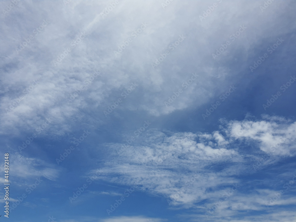 Cloud and clear sky, background.