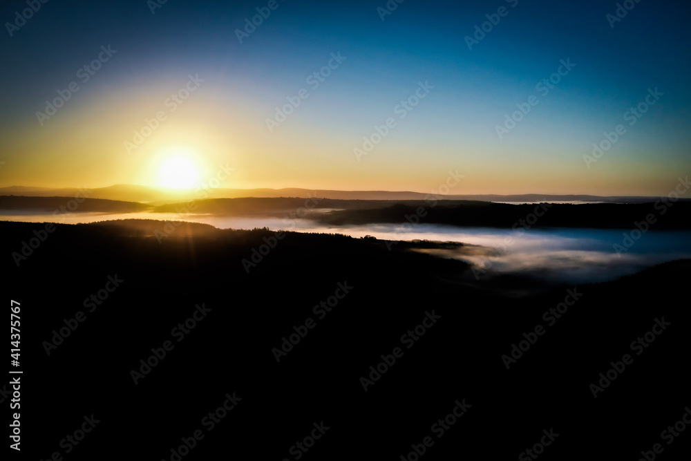 sunset over the sea