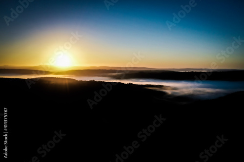 sunset over the sea