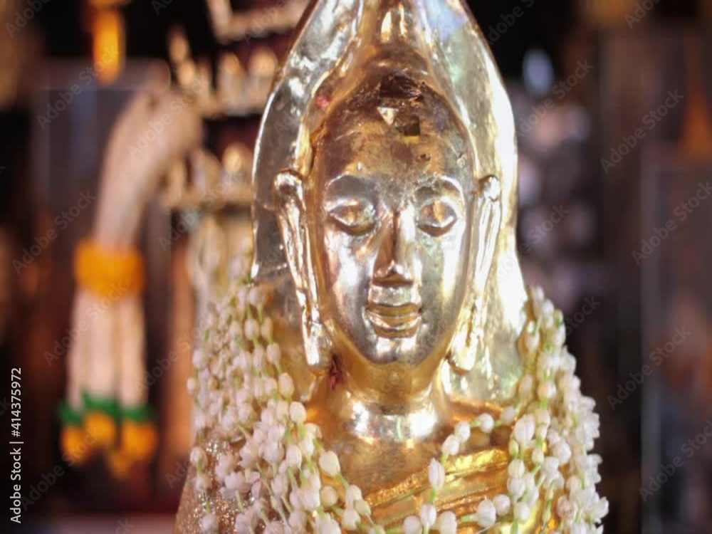 Buddha Image in the Wat Phra That Doi Kham Temple near Chiang Mai in northern Thailand Buddha Image in the Wat Phra That Doi Kham Temple near Chiang Mai in northern Thailand