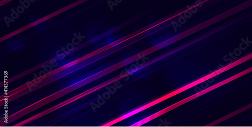 Abstract background of textured space formed by straight metal or glass lines crossing the composition by diagonal, 3d effect