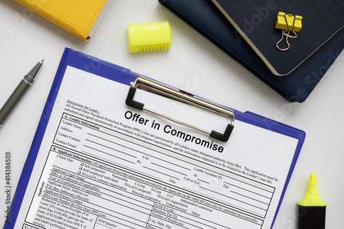 Vászonkép SBA form 1150 Offer in Compromise