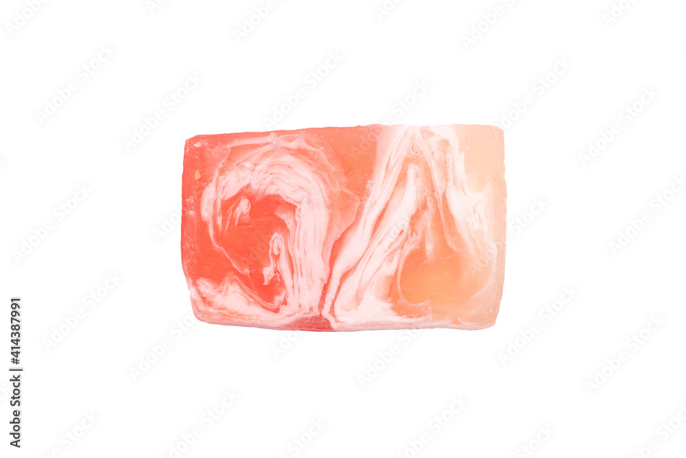 Solid soap piece isolated on the white background. Solid soap piece isolated on the white background.