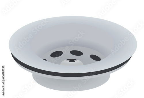 Drain hole isolated. vector illustration