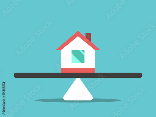 House on weight scale