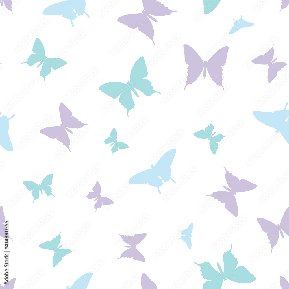 Butterfly vector repeat pattern Butterfly vector repeat pattern