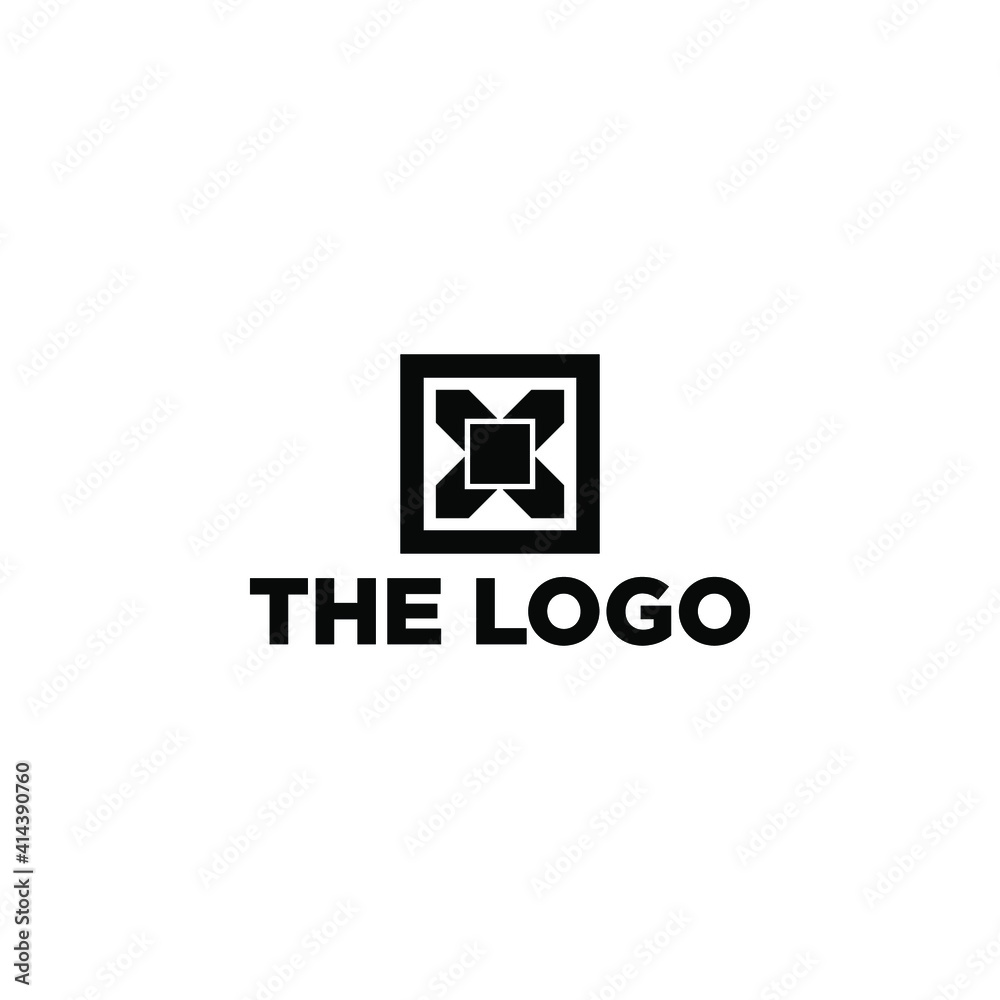 Abstract Geometric Logo Concept Vector. Abstract Simple Logo Template.