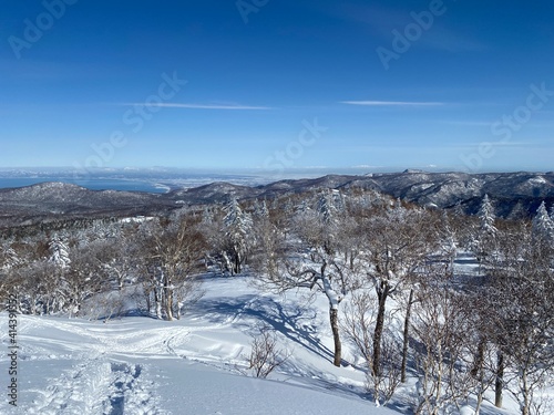 winter landscape in the mountains