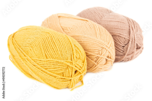 Three yarn clews