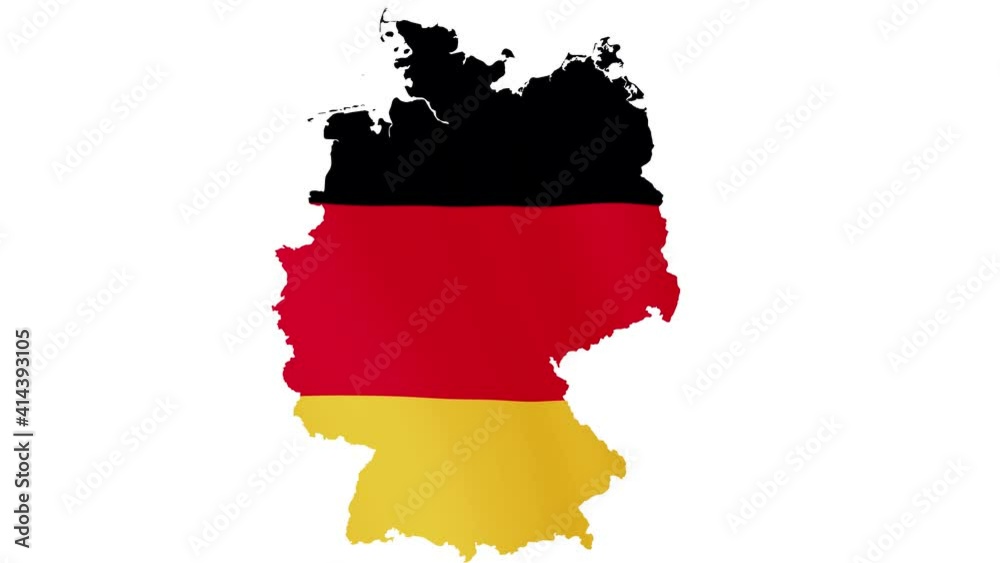 Map of Germany with flag, top view. Germany map flag Closeup of on white background. Germany National Flag in geographic illustration of the country. Map of Germany with flag, top view. Germany map flag Closeup of on white background. Germany National Flag in geographic illustration of the country.