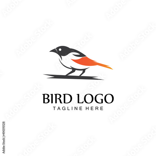 bird logo vector icon design template