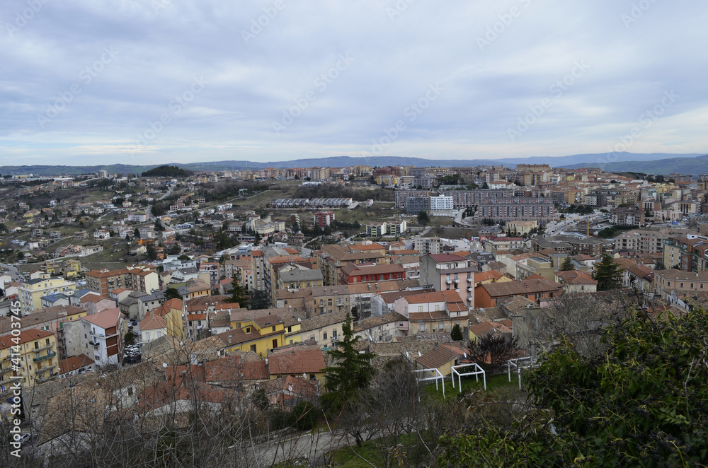 View of the city of Campobasso, the capital of Molise