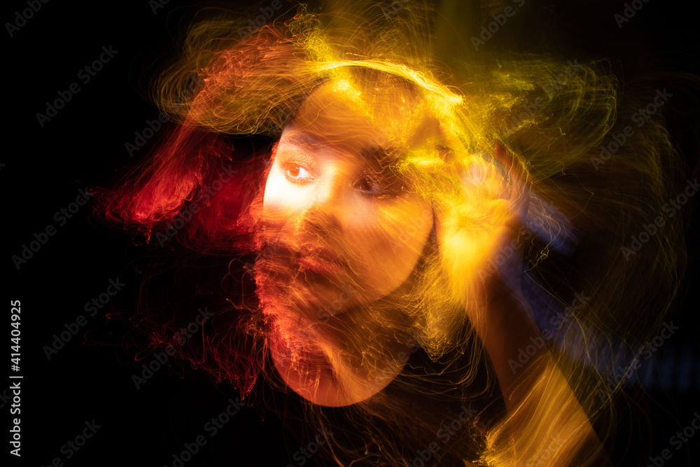 lightpainting portrait, new art direction, long exposure photo without photoshop, light drawing at long exposure. abstract portrait
lightpainting portrait, new art direction, long exposure photo without photoshop, light drawing at long exposure. abstract portrait