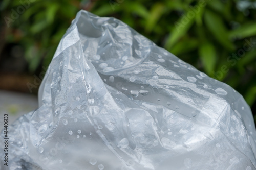 ice cubes in the garden