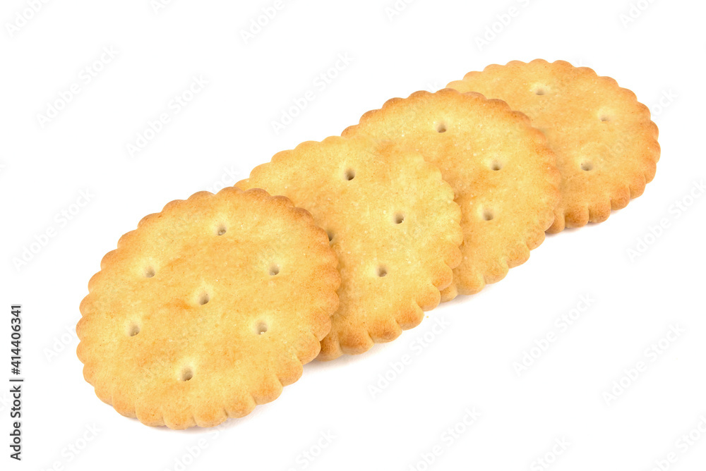 Crispy cracker isolated on white background Crispy cracker isolated on white background