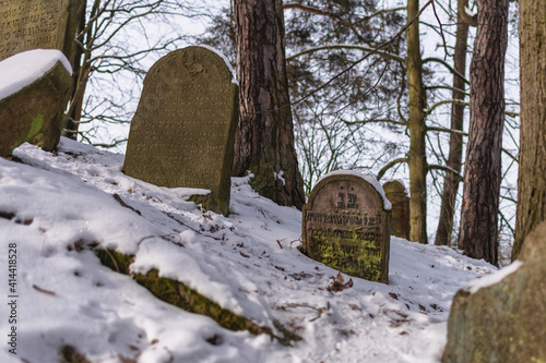 Old Jewish cemetery in the town Chodová Planá (Kuttenplan) - Region Plzeň - Czech Republic photo