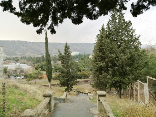 Suburb in Tbilisi photo