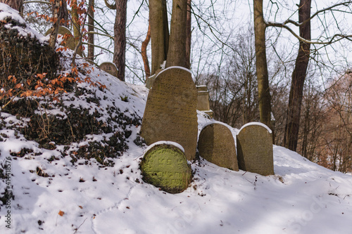 Old Jewish cemetery in the town Chodová Planá (Kuttenplan) - Region Plzeň - Czech Republic photo