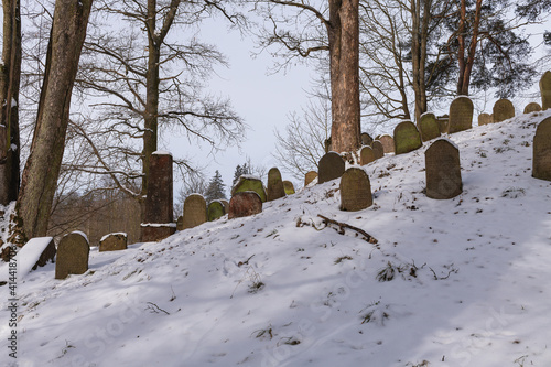 Old Jewish cemetery in the town Chodová Planá (Kuttenplan) - Region Plzeň - Czech Republic photo
